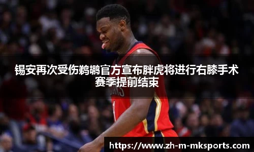 锡安再次受伤鹈鹕官方宣布胖虎将进行右膝手术赛季提前结束